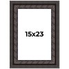 PosterPalooza | 3.5" Wide Ornate Black Picture Frame - UV Acrylic, Foam Board Backing, Hanging Hardware - 2 of 4