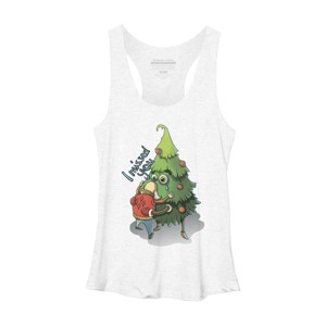 Women's Design By Humans Waiting for Christmas By kuz512 Racerback Tank Top - 1 of 3