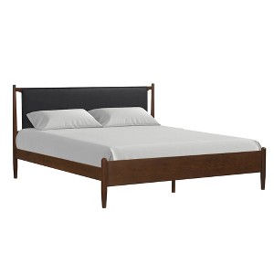 New Classic Furniture,Ian King Wood Platform Bed, Cherry - 1 of 4