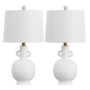 Lucas 23" Table Lamp (Set of 2) - TBL4640 - White - Safavieh - 1 of 4
