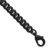 Chisel Stainless Steel Polished 8mm Black IP-plated 8.5" Curb Link Bracelet - 2 of 4