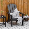 Adirondack Chair, HDPE Fire Pit Chair, Weather Resistant Outdoor Chair for Patio, Garden, Lawn - 2 of 4