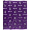 Weber State University Logo Pattern Silky Touch Blanket White 50x60 - 2 of 4