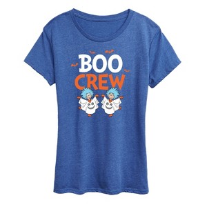 Women's - Dr. Seuss - Boo Crew Thing 1 and Thing 2 Short Sleeve Graphic T-Shirt - 1 of 4