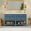 Bella Depot 30‘’ Bathroom Vanity with Ceramic Sink Combo Free Standing Single Vanity Set with 5 Drawers(2 PCS) - 2 of 4