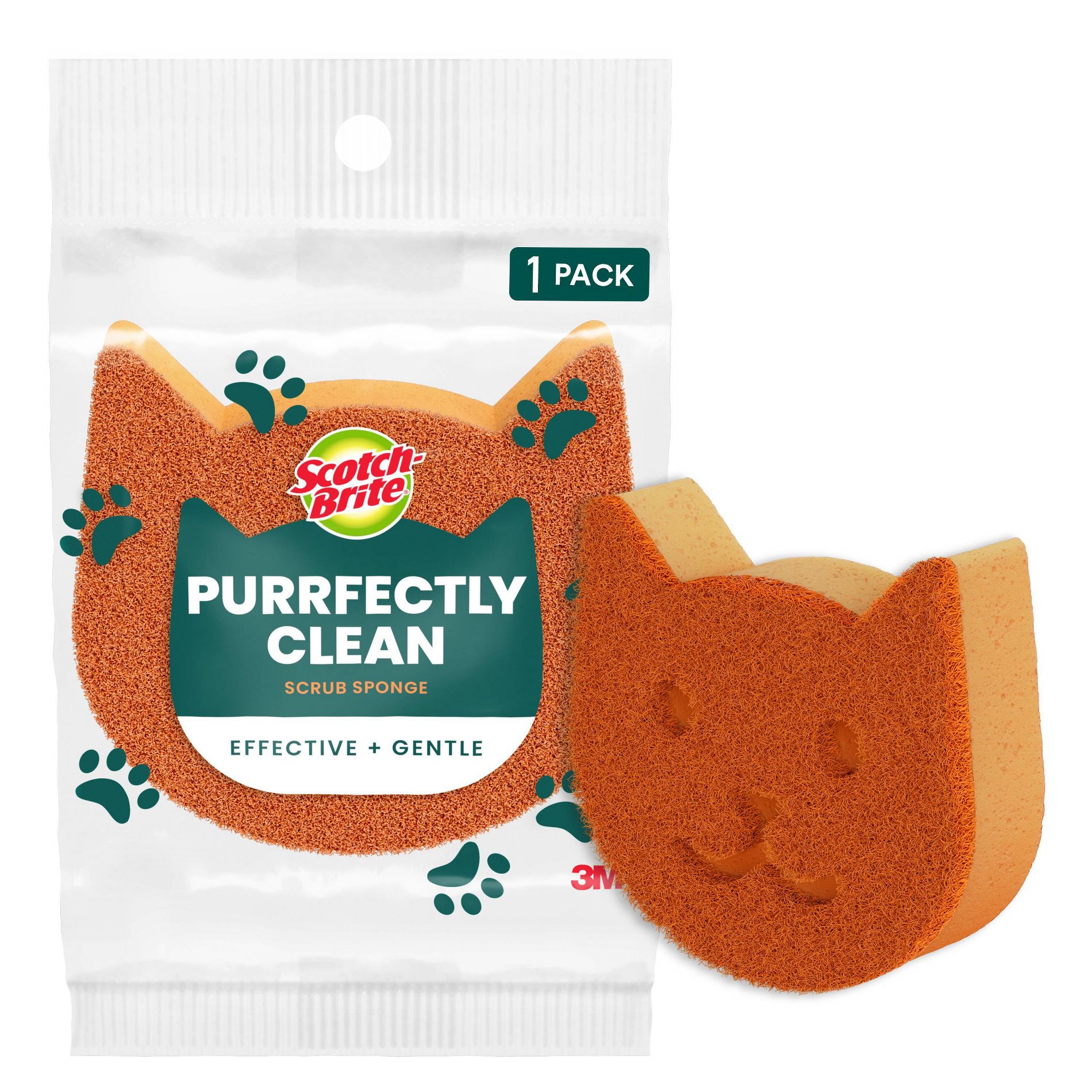 Scotch-Brite Purrfectly Clean Cat Sponge