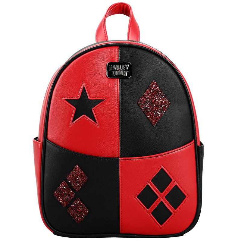 The Harley Quinn Inspired Mini Backpack with Removeable Coin Pouch, 1 of 7