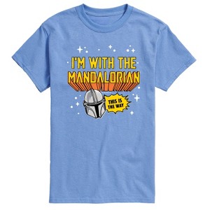 Men's - Star Wars - The Mandalorian Im With Mando Short Sleeve Graphic T-Shirt - 1 of 4