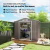 7' x 4' x 6' Outdoor Storage Shed Metal Garden Tool Storage Shed with Sloped Roof - 4 of 4