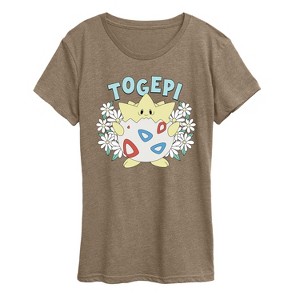 Women's - Pokémon - Floral Togepi Short Sleeve Graphic T-Shirt - 1 of 3