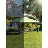 Gazebo Tent 13x13 Pop Up Instant Canopy Tent with 4 Sand Bags & Mosquito Netting for Backyard Garden Patio, Height Adjustable - 3 of 4