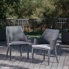 Outdoor PE Wicker Chair Set of 2,Rattan Lounge Arm Chairs with Waterproof Cushions,Weather Resistant Patio Chair for Garden or Balcony-Koiai - 2 of 4
