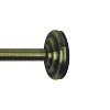Versailles 1/2" Diameter Mini Tension Rod - Antique Brass - 3 of 3