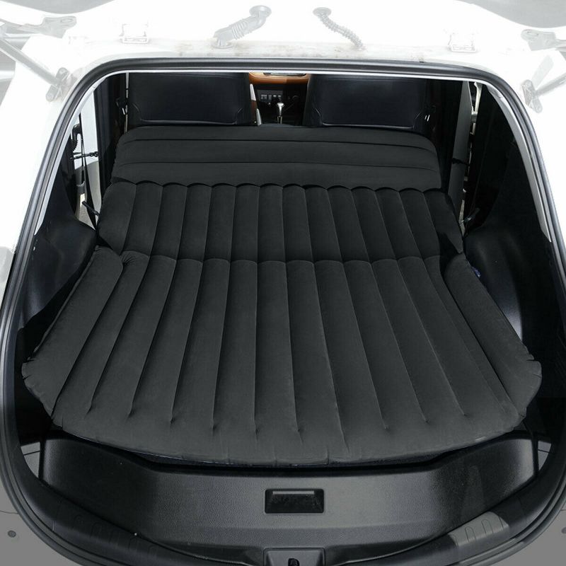 Costway Inflatable SUV Air Backseat Mattress Flocking Travel Pad w/Pump Camping Outdoor, 3 of 11