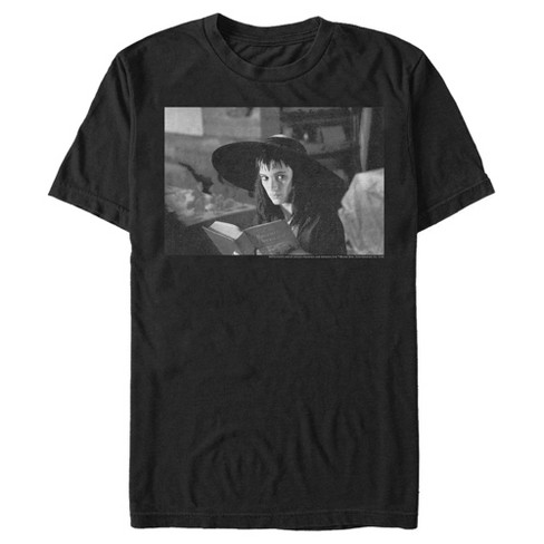 Men's Beetlejuice Lydia Black And White Portrait T-shirt : Target