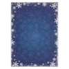 Christmas Snowflake Area Rug, Indoor Floor Carpet Washable with Non Slip Backing, Low Pile Stain Resistant Floor Mat for Living Room, Nursery - 3 of 4