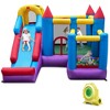Costway 5-In-1 Inflatable Bounce Castle with Basketball Rim & Climbing Wall - 2 of 4