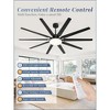 Arceso 72" Industrial Modern Ceiling Fan with LED Light and Remote for Indoor - 3 of 4