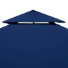 vidaXL Gazebo Canopy Dark Blue Polyester with PVC coating 9.8ft x 9.8ft - 3 of 4