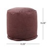 Vynxaria Shimon Cylinder Pouf ¨C Versatile Ottoman & Floor Cushion for Any Space - 4 of 4