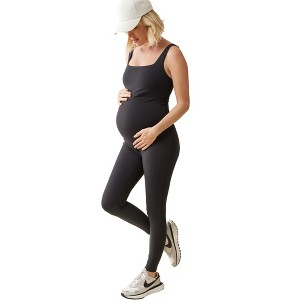 Ingrid + Isabel Maternity Long Active Unitard Jumpsuit - 1 of 4