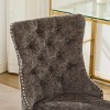 ChicFurnit Task and Office Chairs Chenille Upholstered Office Chair Swivel Chair Ergonomic Chair for Home Office, Gray, 24.8"*19.4"*38.6" - 4 of 4