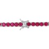 EVERLY JEWELRY | Sterling Silver 14 1/2 CT TGW Created Ruby Bracelet, 7.25-inch - 4 of 4
