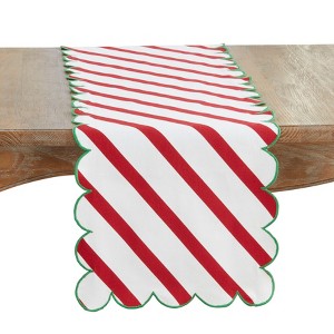Saro Lifestyle Scalloped Table Runner - 1 of 3