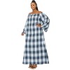 L I V D Women's Zoe Flannel Maxi Dress - 2 of 3