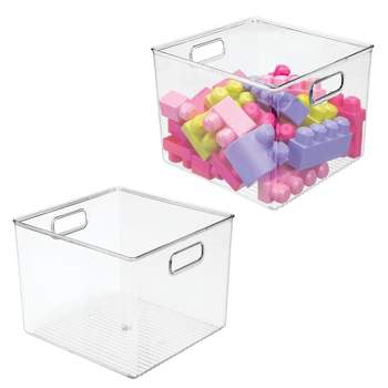 Teacher Created Resources Orange Small Plastic Storage Bin, Pack of 6