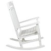 Merrick Lane Poly Resin Indoor/Outdoor Rocking Chair with Side Table - 4 of 4