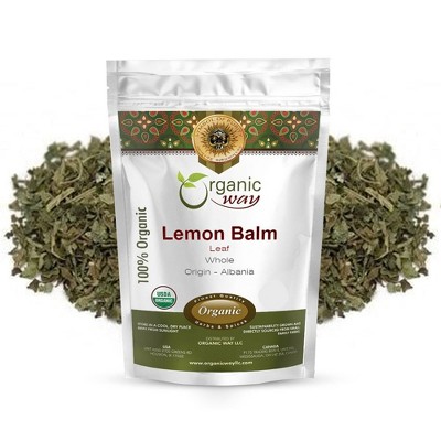 Organic Lemon Balm Leaf Whole 8 Oz
