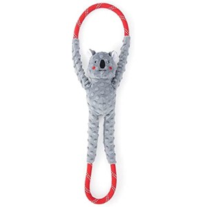 ZippyPaws - RopeTugz Koala Dog Toy - Durable Rope, Squeaky Chew Toy, Perfect for Tug of War, Machine Washable - 1 of 1