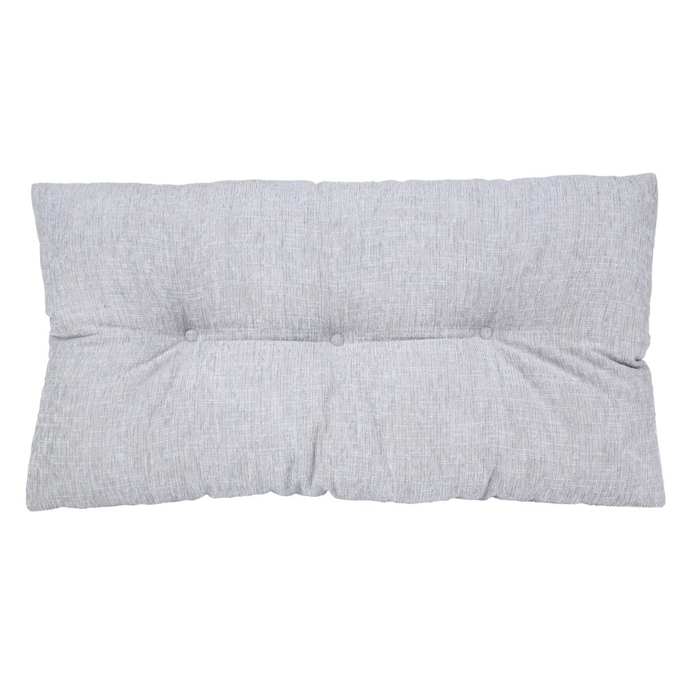 Photos - Pillow Gripper 27" Polar Tufted Universal Bench Cushion Gray