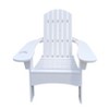 Vynxaria Gray Wood Adirondack Chair with Umbrella Hole - Perfect for Indoor & Outdoor Relaxation - 2 of 4