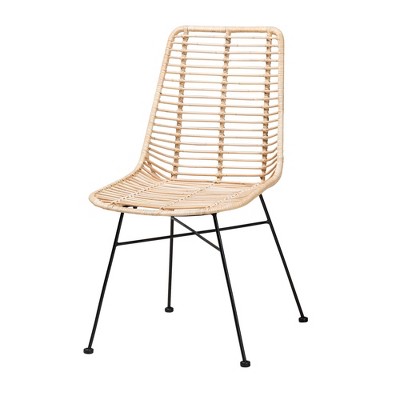 Manhattan Natural Oak and Rattan 5-Piece Dining Set