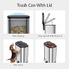 13.2 Gal/50L Trash Can, D-Shape Stainless Steel Trash Can with Recycling Bin, Fingerprint-Resistant - 2 of 4