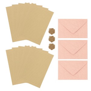 Unique Bargains Invitation Envelopes for Greeting Cards Wedding Birthday Christma 5 Pcs - 1 of 4