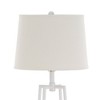 58" Etagere Floor Lamp with Linen Shade, Storage Shelves - Cresswell Lighting - 3 of 4