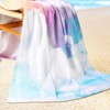 Unique Bargains Cloud Pattern Absorbent Lightweight Plush Beach Towel - 4 of 4