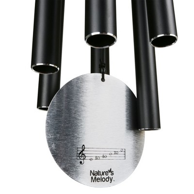 Nature's Melody 42" Black Aluminum Outdoor Wind Chimes