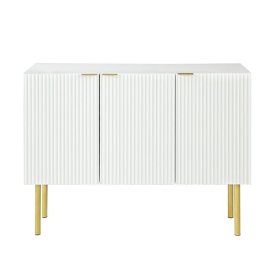 TIRAMISUBEST Modern Luxury Sideboard with Gold Legs & Adjustable Shelves - Buffet Cabinet