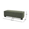PAGED 50" Ottoman Bench in Textured Fabric, Rectangular Upholstered Storage Ottoman with Hinged Lid for Seating, Flip-Lid Ottoman with Storage - 2 of 4