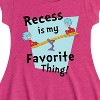 Girls' - Dr. Seuss - Recess Is My Favorite Thing Fit & Flair Cap Sleeve Dress - 2 of 4