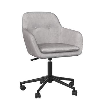 Westerleigh Office Task Chair Light Gray Velvet - Cosmoliving By Cosmopolitan