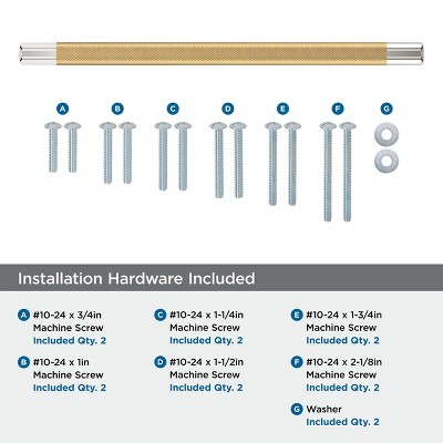 12-Inch Polished Nickel and Champagne Bronze Appliance Pull