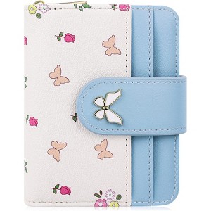 FATMOON Women’s Wallet - Stylish Floral RFID Bifold Purse with Zipper Coin Pocket & ID Window, Perfect for Daily Commuting, Shopping - 1 of 4
