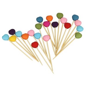 Chef Craft 20pc Heart-Shaped 2.5" Party Picks - Great for Cocktails and Appetizers - 1 of 2