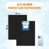 HANSILK  Black Canvases for Painting, Canvas Panels 12x16 inch, Pack of 6, 100% Cotton Acid-Free, Art Boards for Oil,Happy Mother's Day - 2 of 4