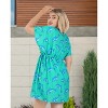 HAPPY BAY Women's Beach Cover Up Robes Beachwear Hawaiian XL-XXL Cyan Dolphin - 4 of 4